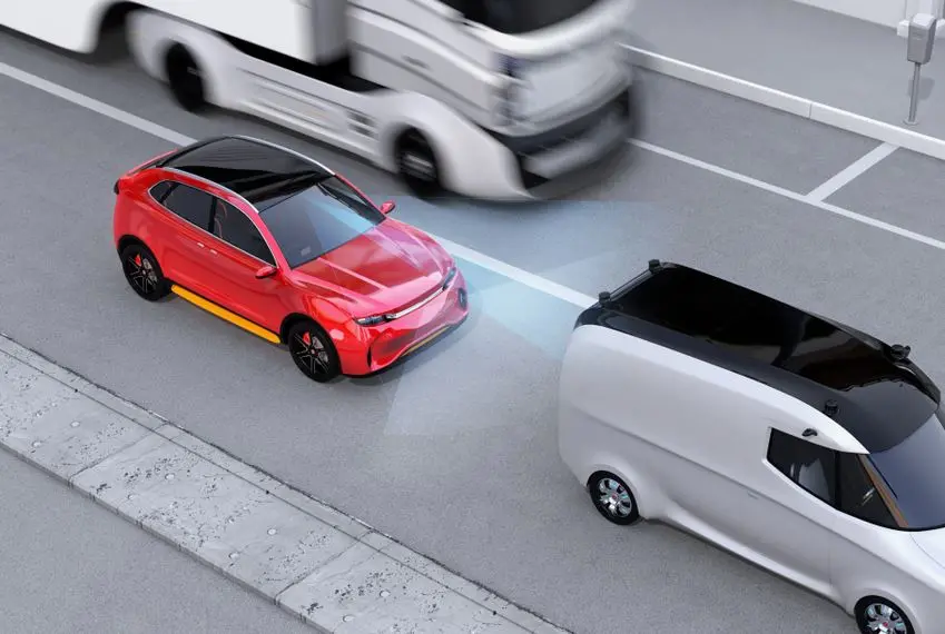 Ilustração de sensor de frenagem