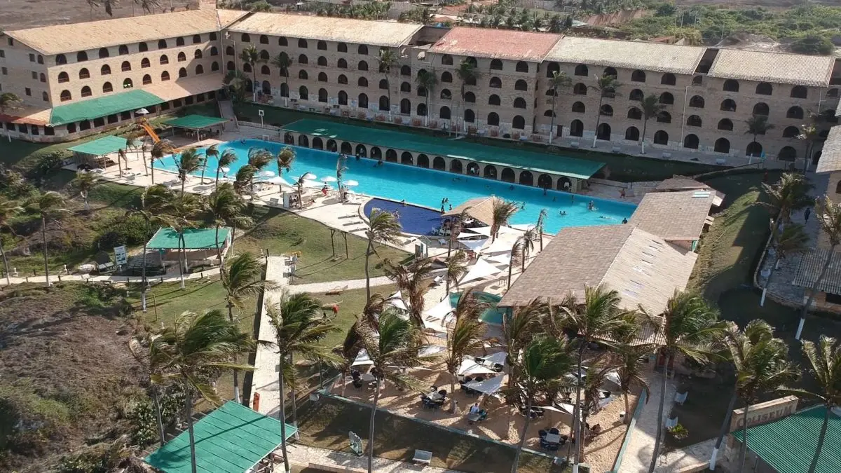 Foto aérea do Coliseum Beach Resort, em Beberibe