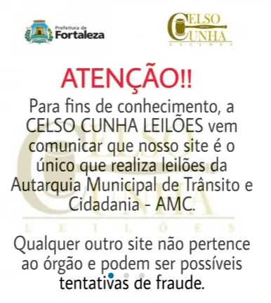 No site do leiloeiro oficial que representa a AMC há um aviso sobre fraudes