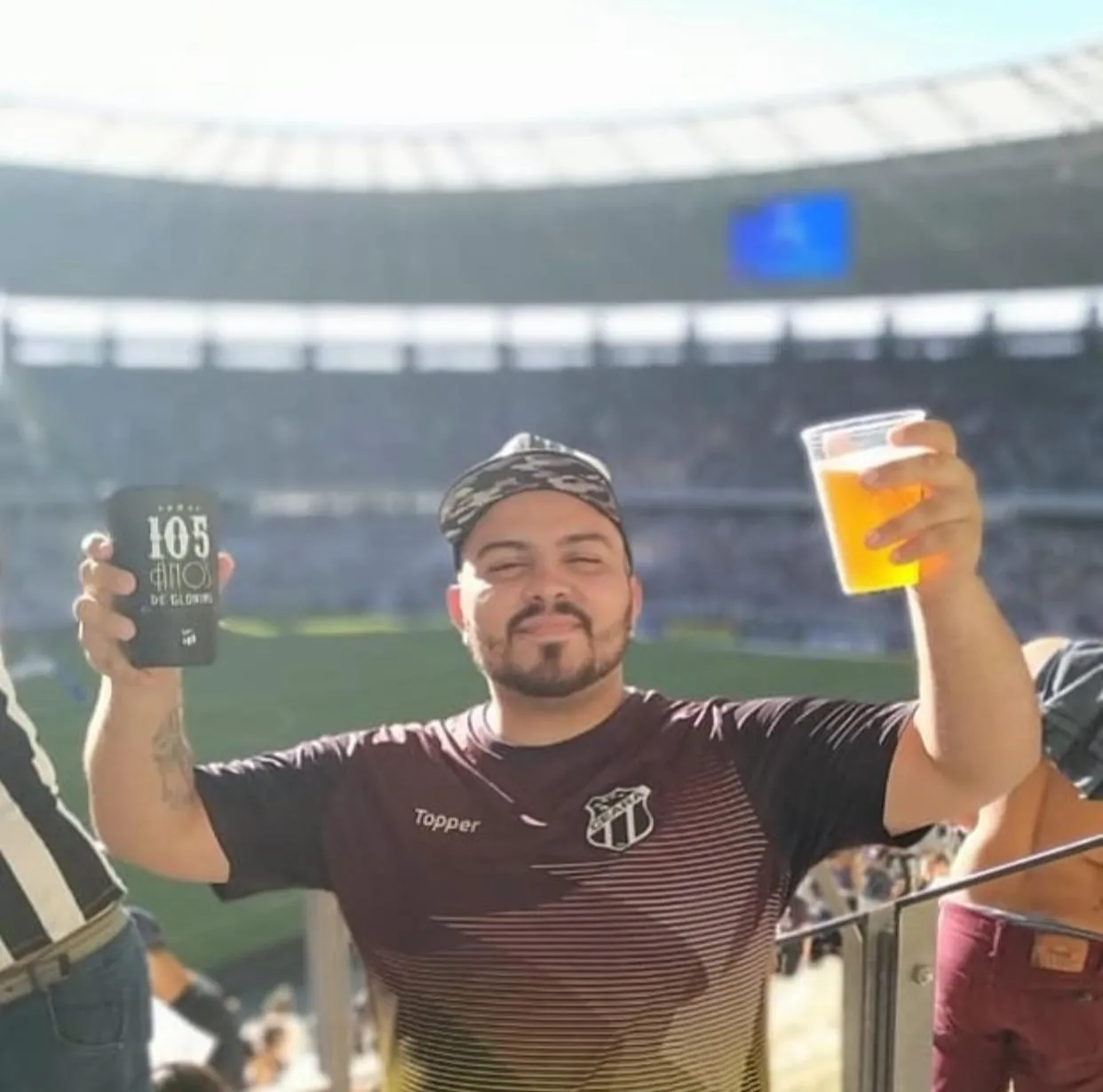 Iann Chagas, torcedor do Ceará, na Arena Castelão