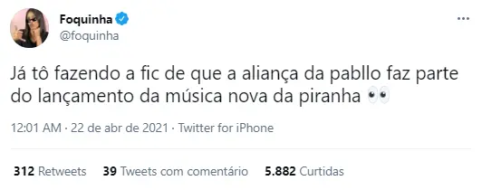 Pessoas comentam anúncio de noivado de Pabllo Vittar no twitter