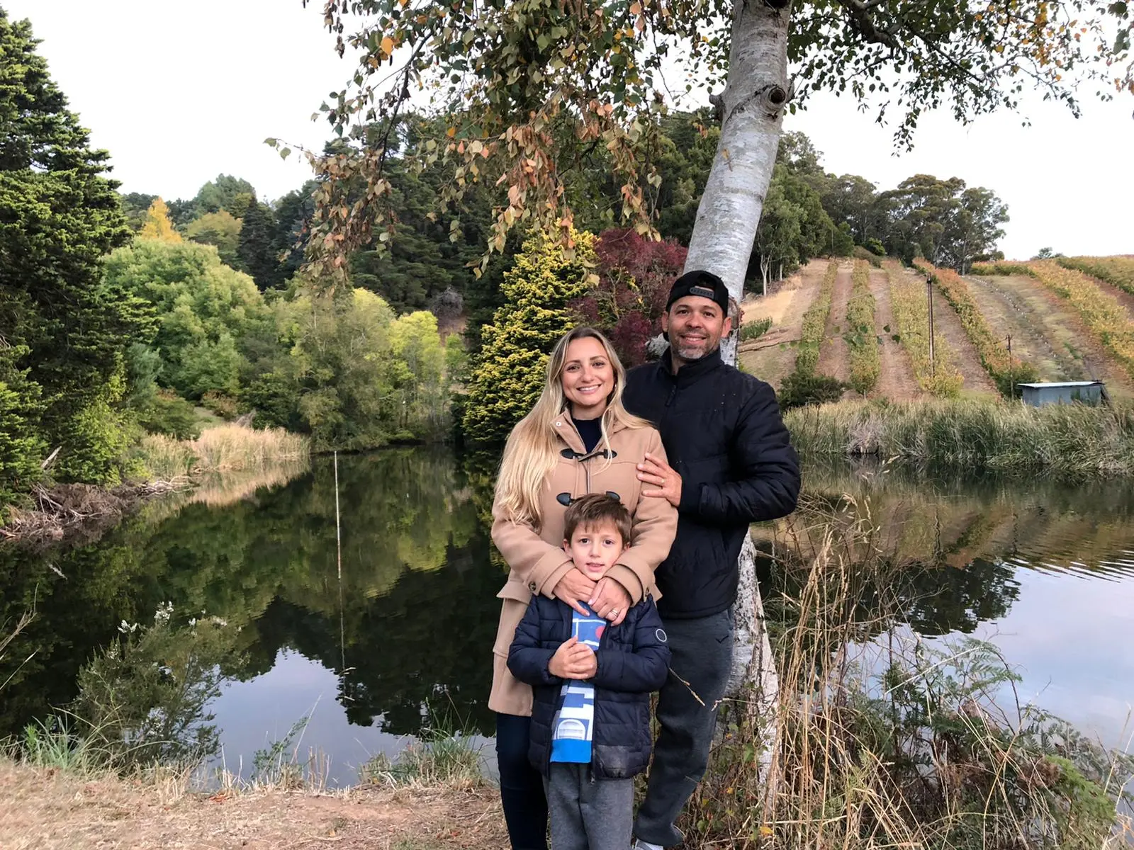 A administradora Liane Peixoto em viagem com a família pela Austrália.