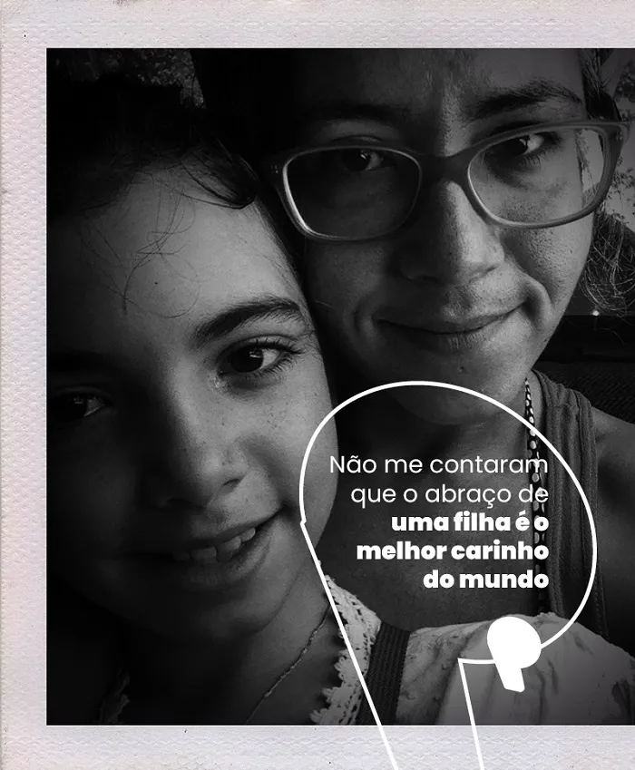 Lia de Paula e a filha Lis