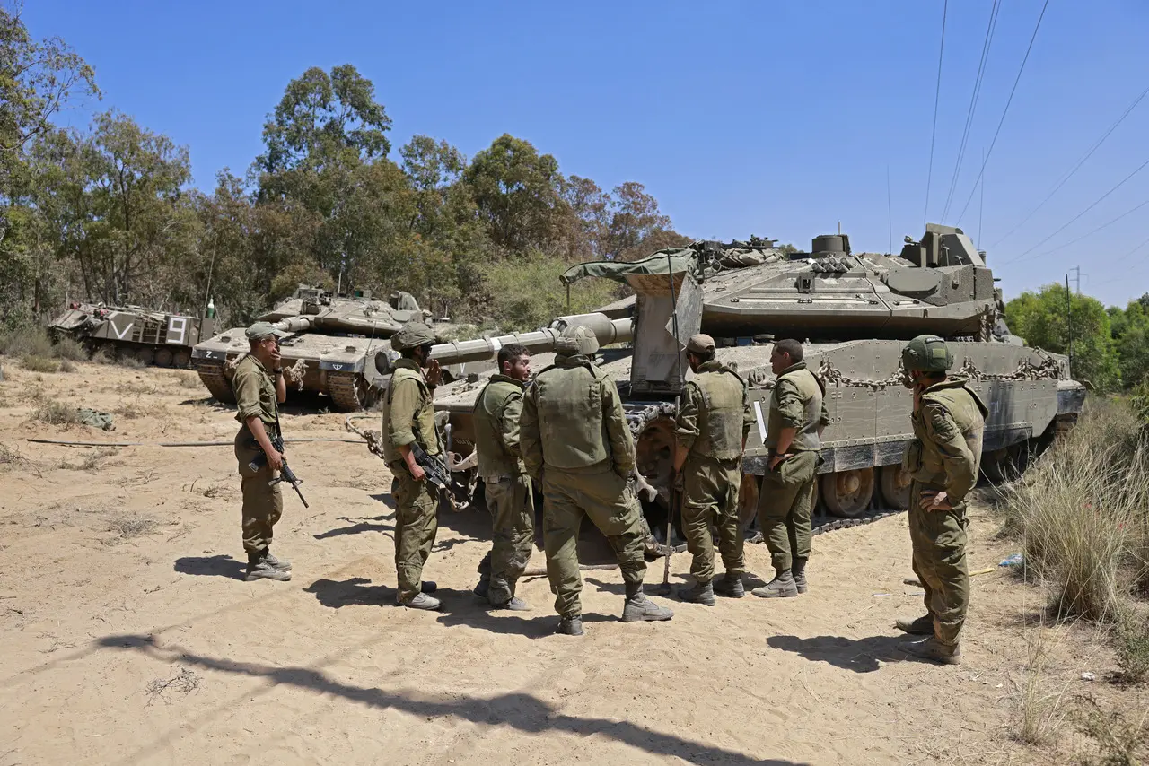 EXÉRCITO DE ISRAEL NA FRONTEIRA DE GAZA