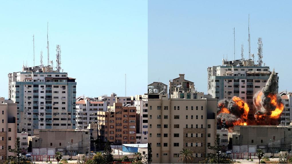 explosão de prédio em israel