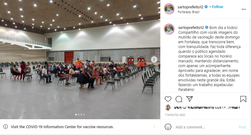 Prefeito comentou sobre o dia de mutirão