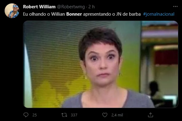 Bonner fez sucesso na internet