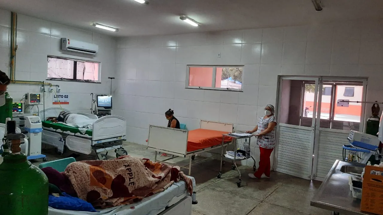 Hospital Regional de Icó, que tem 100% dos leitos de UTI Adulto ocupados