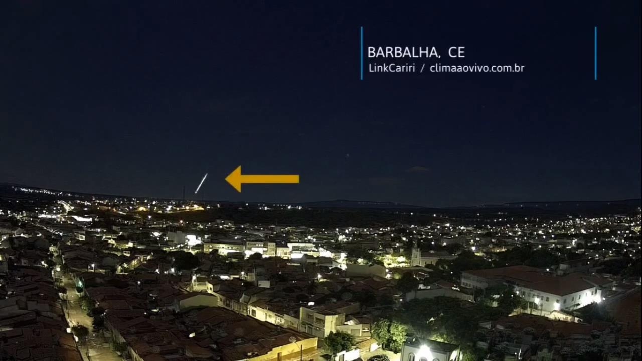 Meteoro caindo em Barbalha, Ceará