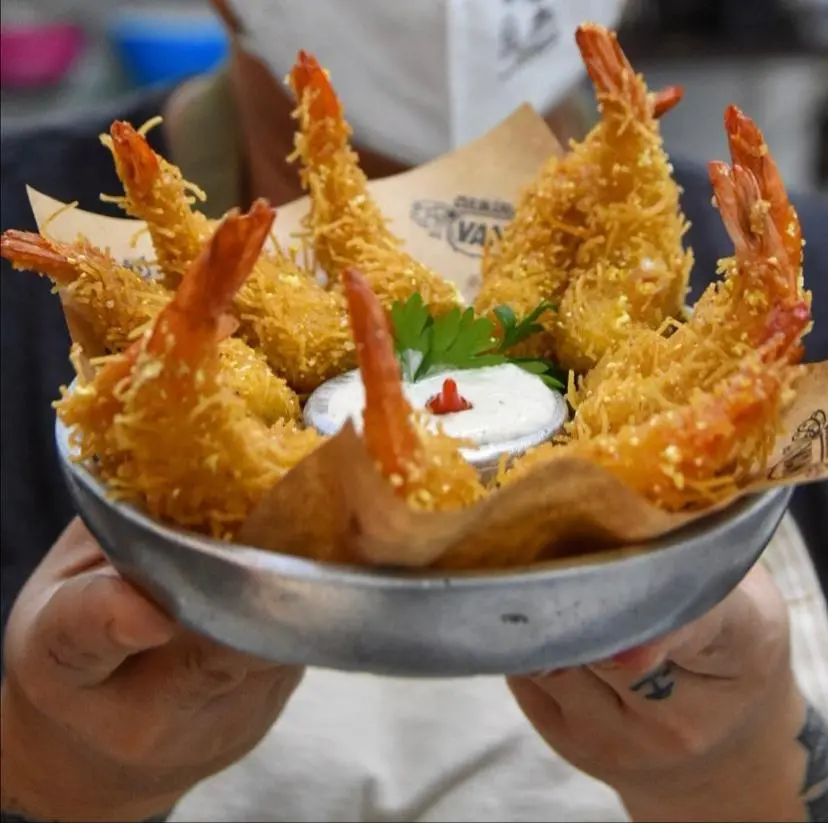 Camarão crocante da Culinária da Van.