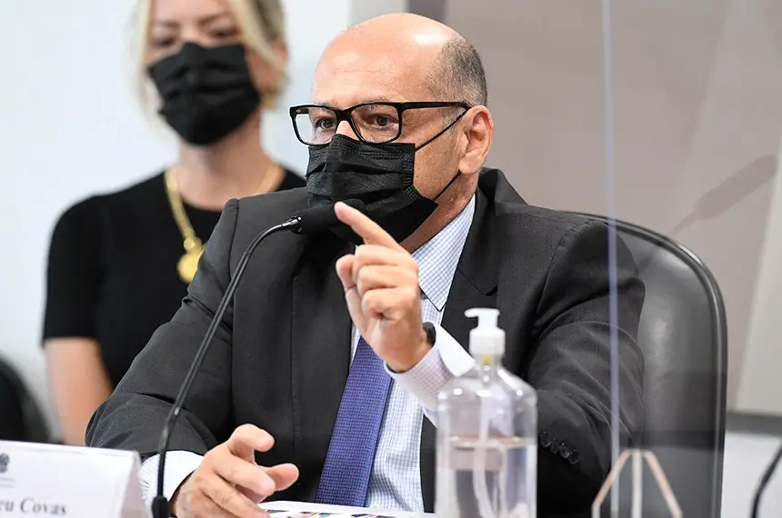 Dimas Covas depondo na CPI da Covid-19