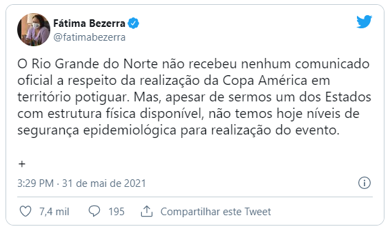 Twitter Fátima Bezerra