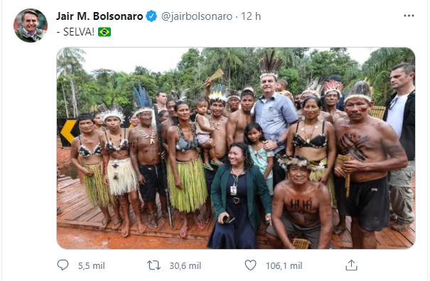 Tweet de Jair Bolsonaro