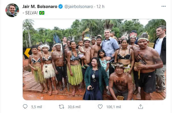 O presidente Jair Bolsonaro repercutiu a fala de Alberto Fernandez