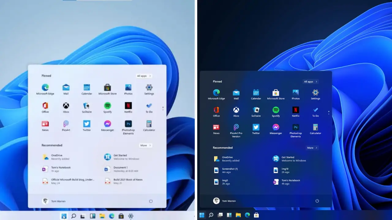 Menu Iniciar Windows 11