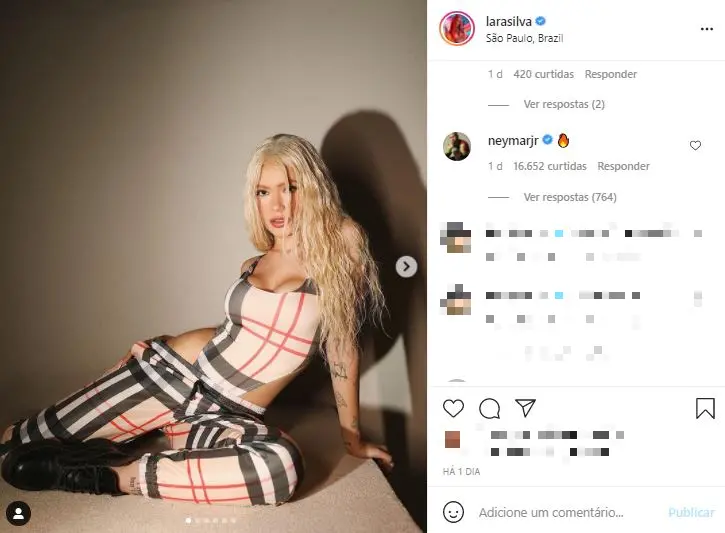 Lara Silva publica foto loira no Instagram