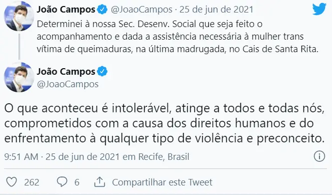Tweet João Campos