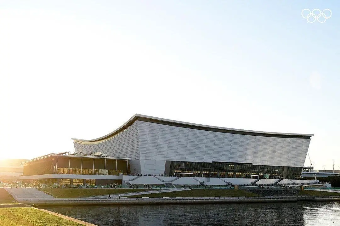 Imagem aberta da Arena Ariake, o palco dos jogos de vôlei em Tóquio