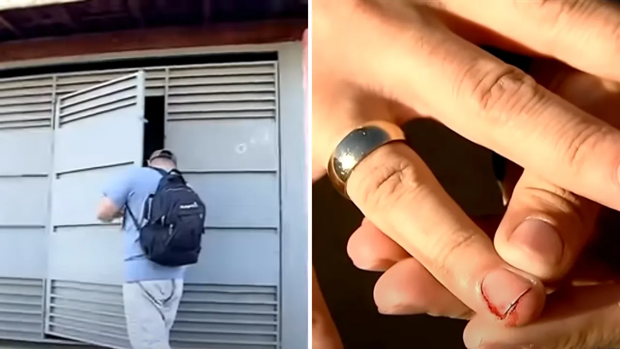 Jornalista teve a mão machucada na ação