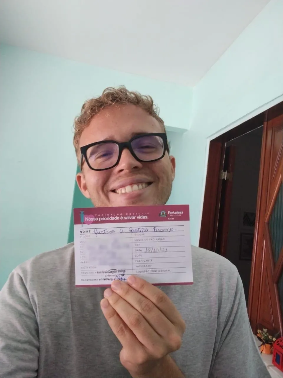 Gustavo Castello sonhava que a vacinação 