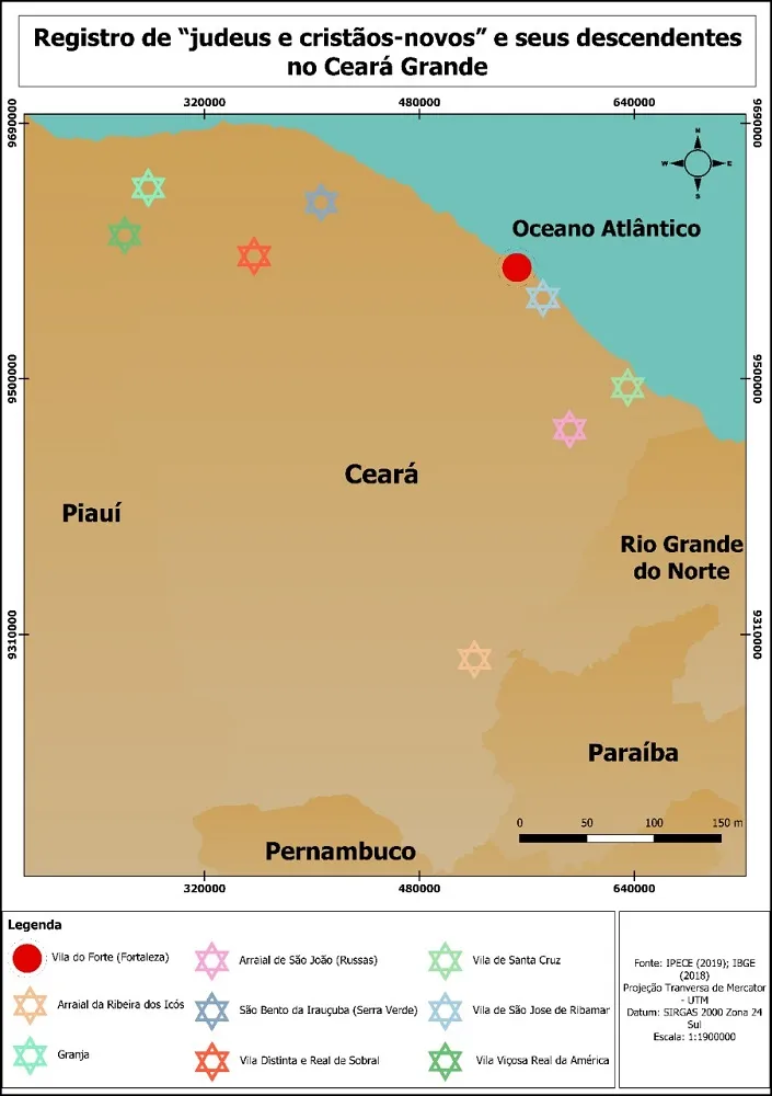 Mapa mostra que os 