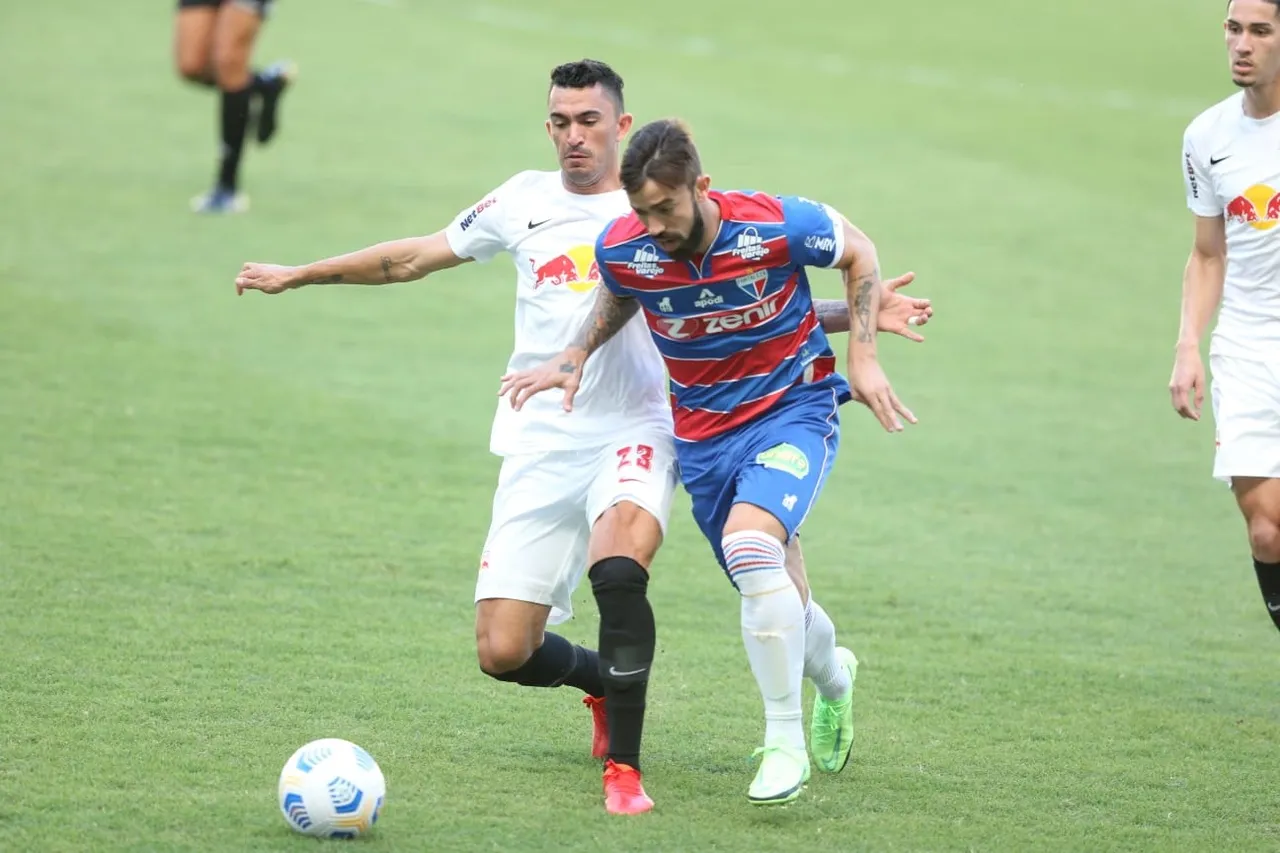 No 1º turno, o Fortaleza venceu o Bragantino por 1 a 0