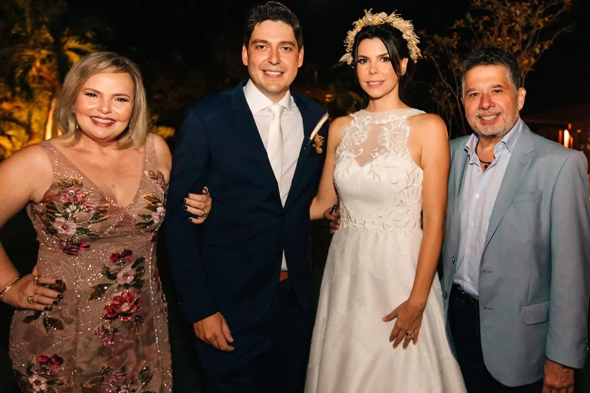 Foto de Daniela Bastos, Rosalvo e Milena Carneiro e Gerardo Bastos