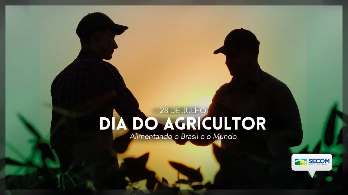 peça publicitária do governo federal em homenagem ao dia do agricultor