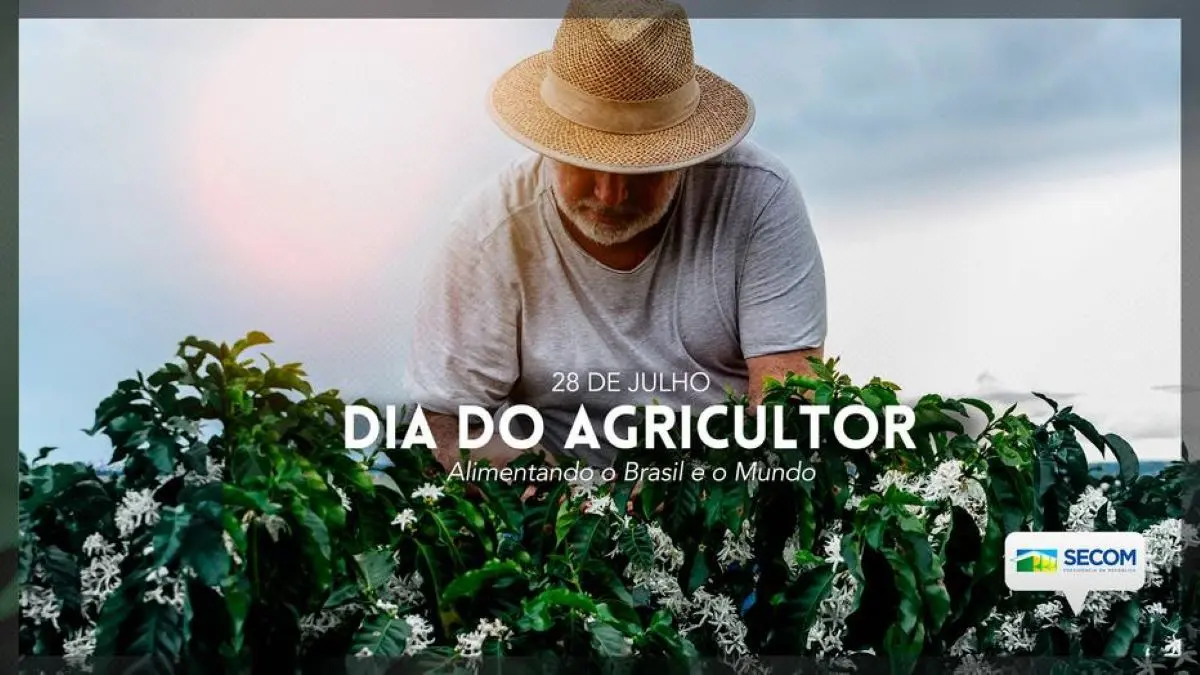 peça publicitária do governo federal em homenagem ao dia do agricultor