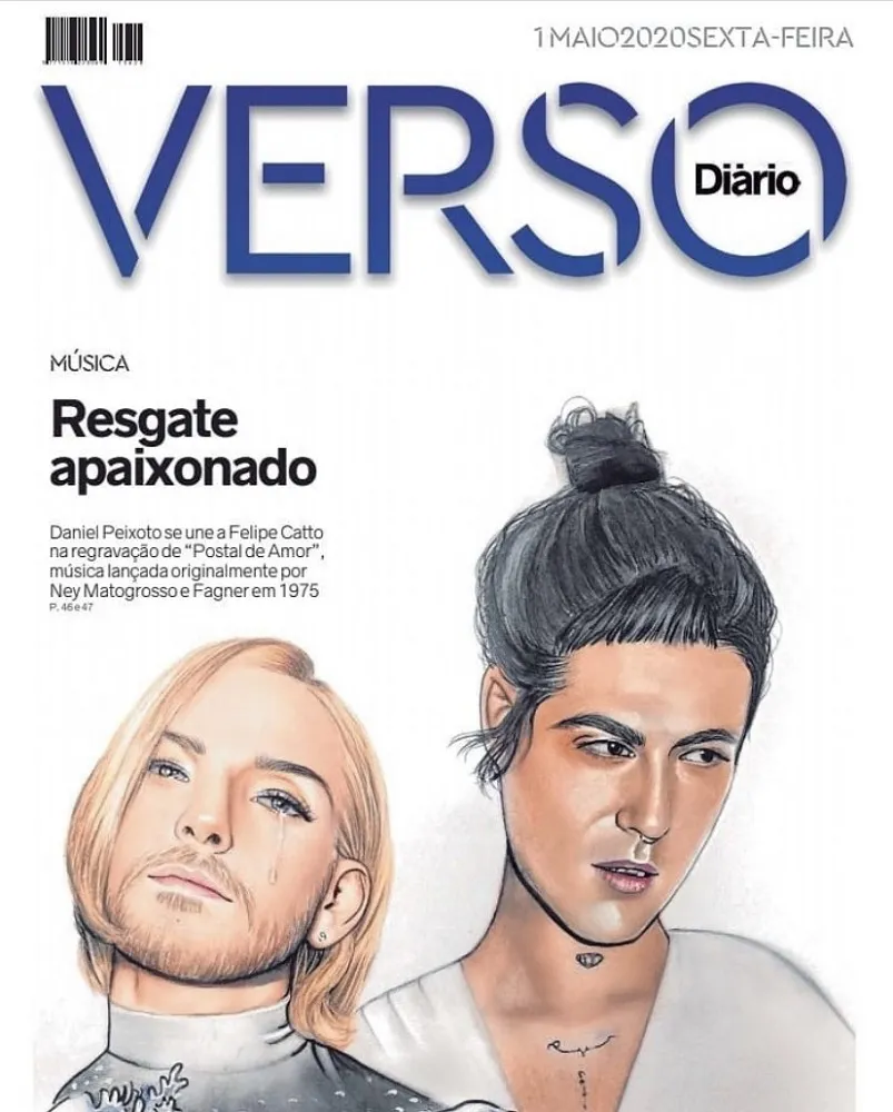 Desenho de Luis Fernando Rodrigues estampa a capa da faixa 