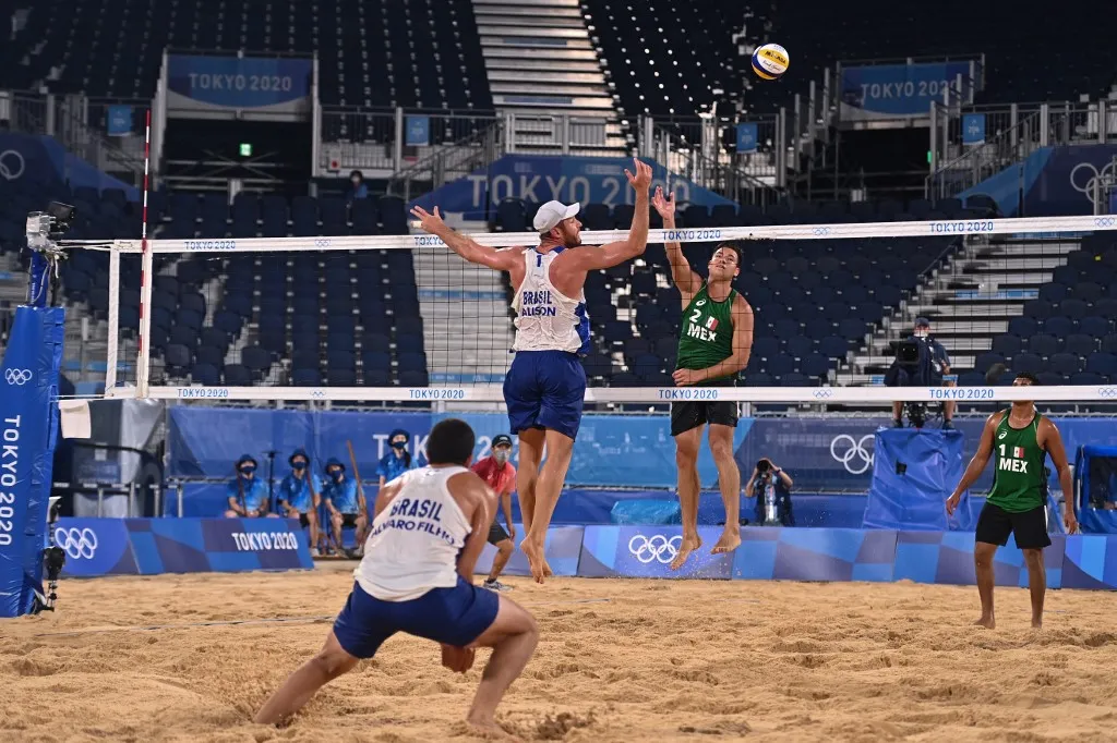 A dupla Alison e Álvaro venceu os mexicanos sem maiores sustos nas quartas de final