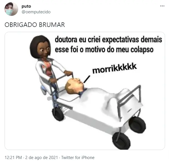 Tweet sobre Brumar