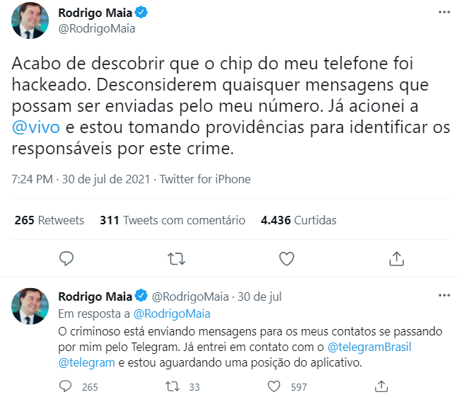 Rodrigo Maia tweet