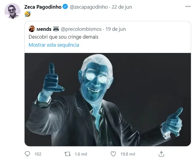 tweet Zeca Pagodinho