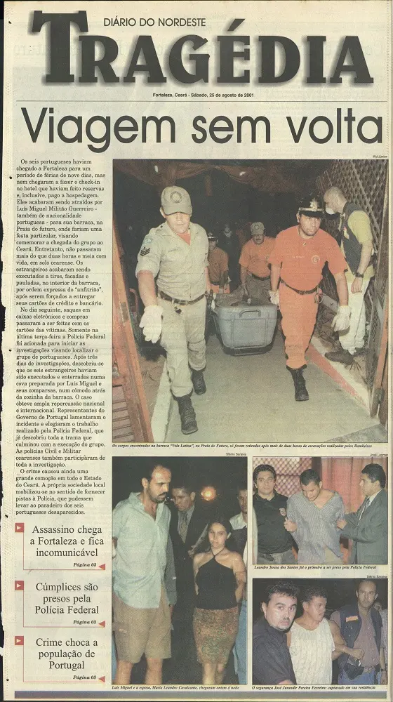 Jornal Diário do Nordeste publicou caderno especial sobre a Chacina, no dia seguinte à localização dos corpos