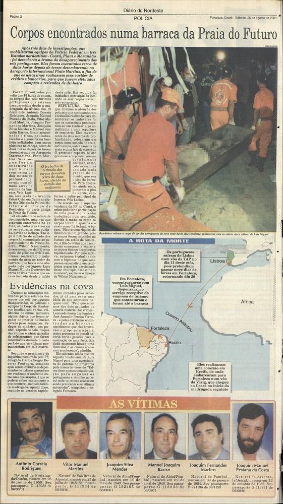 Jornal Diário do Nordeste publicou caderno especial sobre a Chacina, no dia seguinte à localização dos corpos