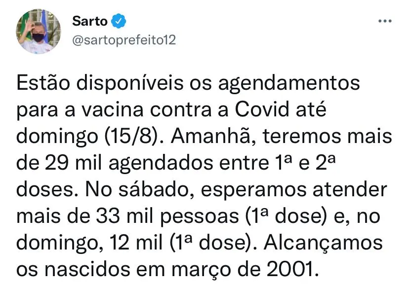nascidos em 2000 receberão vacina em fortaleza