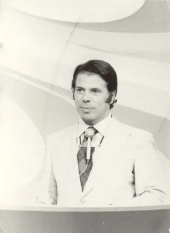 Foto antiga de Silvio Santos