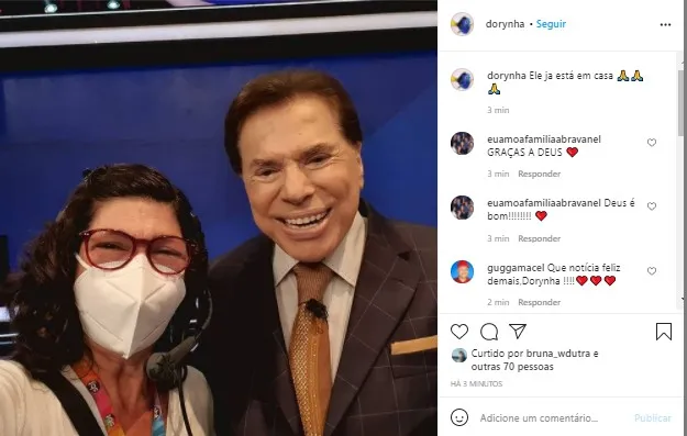 Post de Dory Abravanel sobre o tio