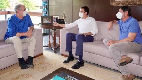 Camilo com Ciro e Cid Gomes