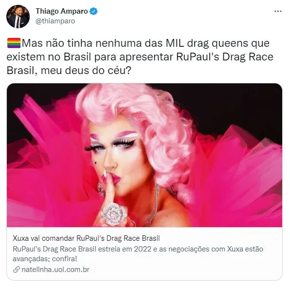 Com a divulgação da atração, diversos usuários do Twitter criticaram a escolha de Xuxa