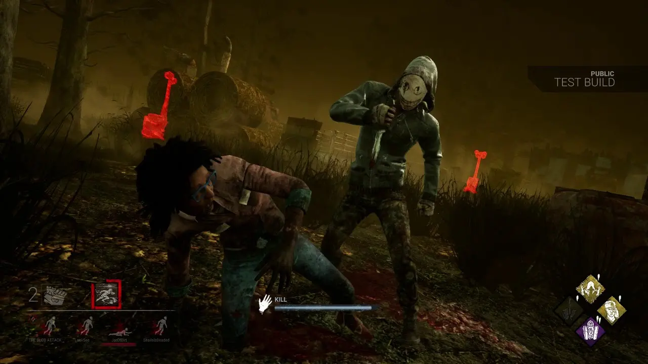 Gameplay de uma partida de DBD