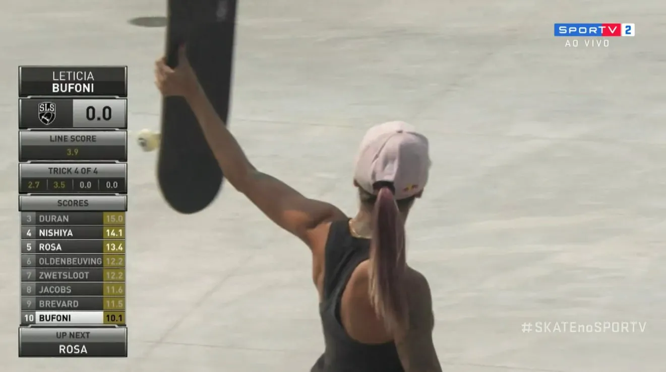 Letícia Bufoni ficou de fora da final da 1ª etapa do Street League Skateboarding (SLS)