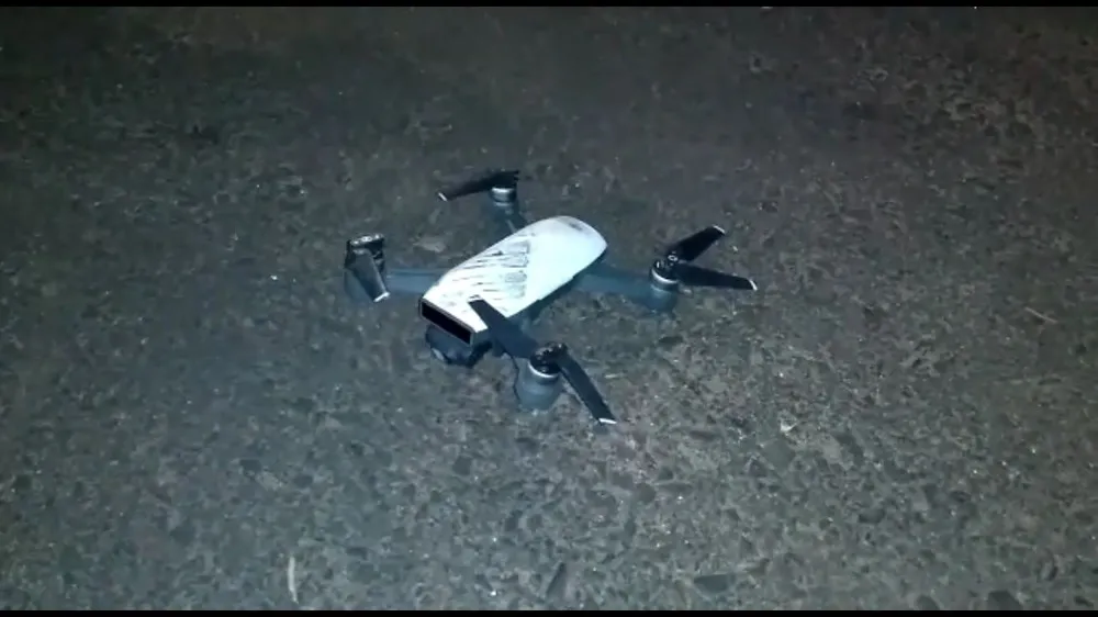 Grupo usou drone para monitorar o policiamento na cidade