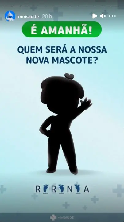 Peça de divulgação de Rarinha, com silhueta da personagem