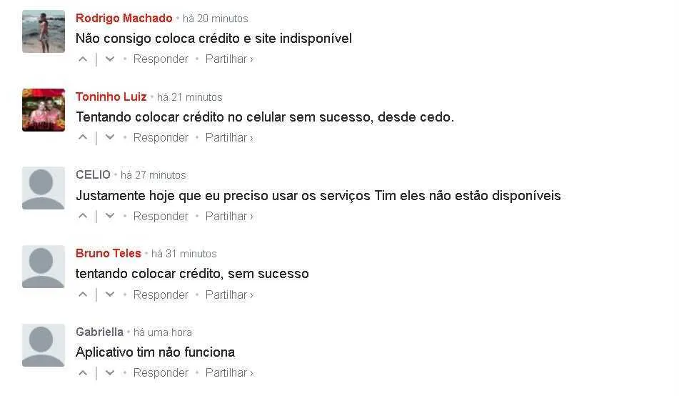 Usuários relatam instabilidade no aplicativo da Tim na manhã desta segunda-feira (6)