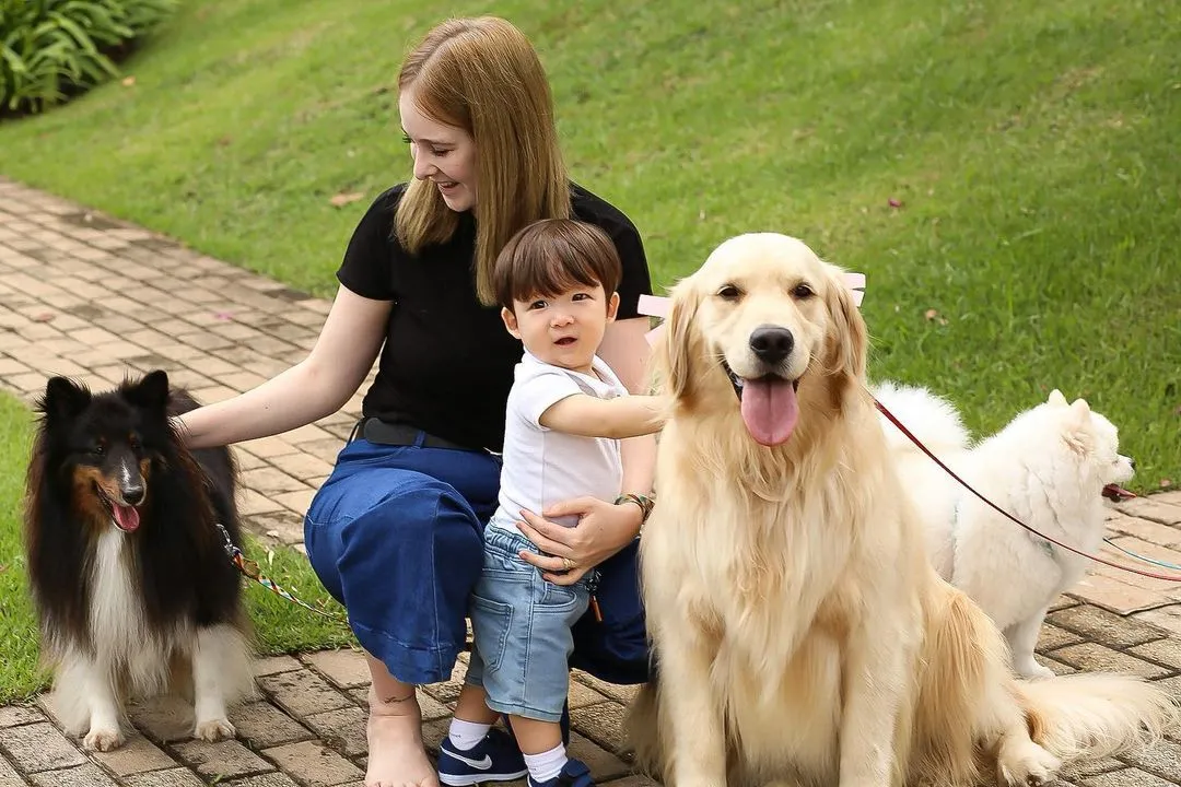 O filho de Sammy e Pyong, Jake Lee, tem apenas um ano