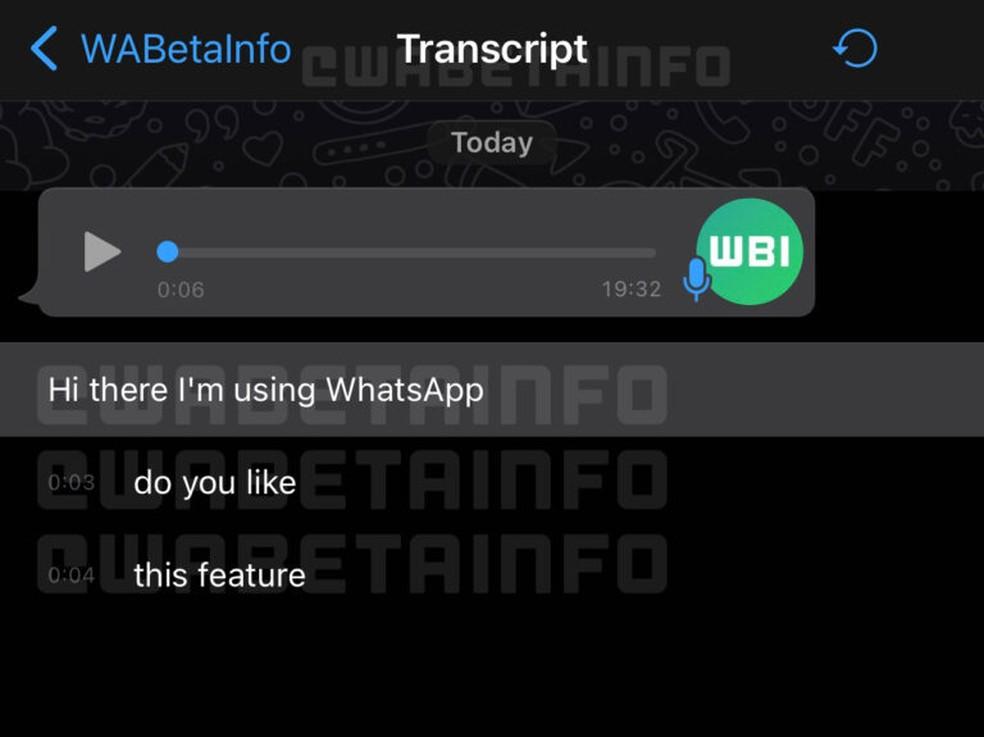WhatsApp testa ferramenta para transcrever mensagens de voz automaticamente