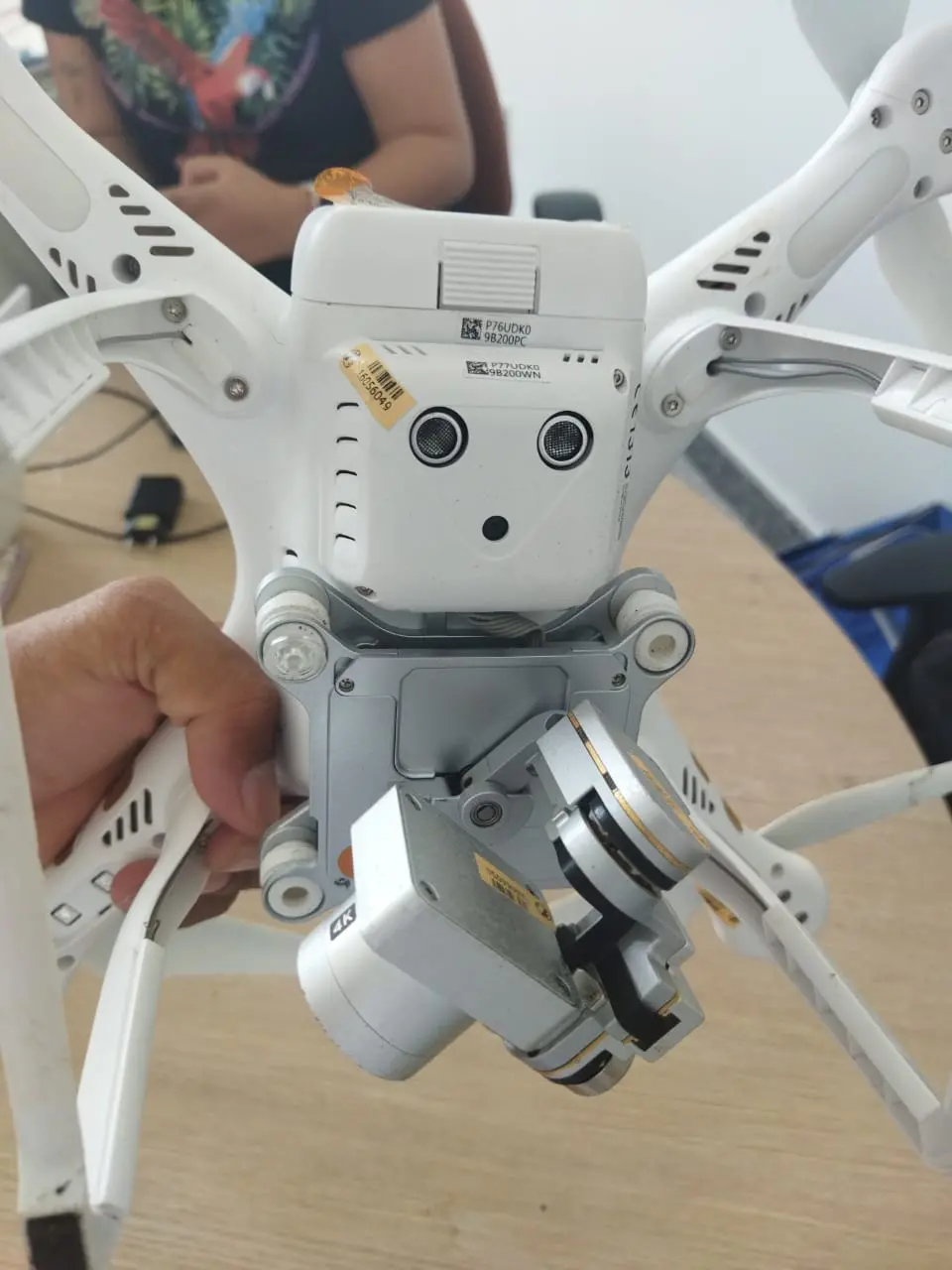 Drone da Polícia Federal, que filmava área, caiu no acampamento e foi encontrado por moradores