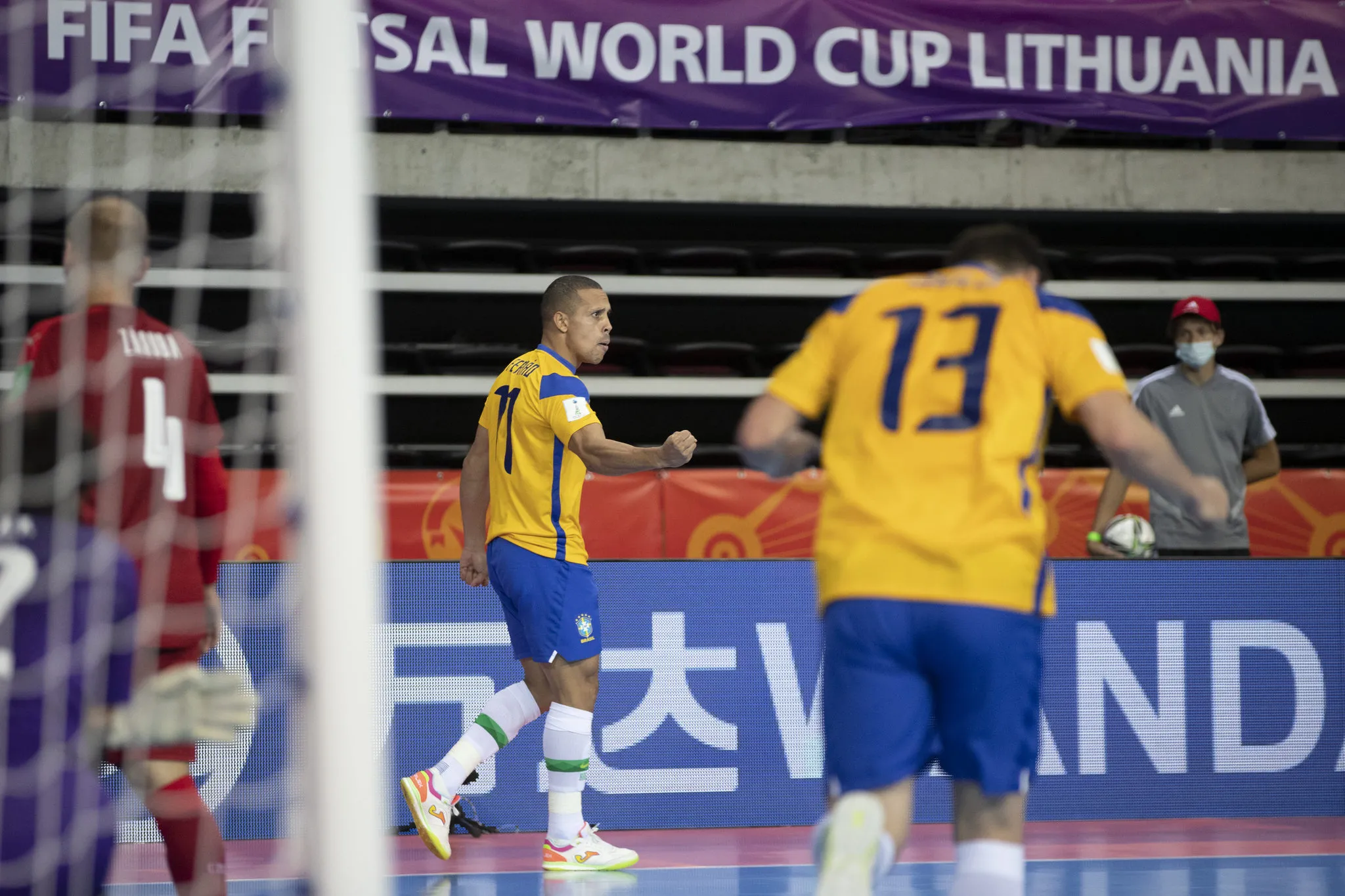 Ferrão abriu o marcador em favor da seleção brasileira no Klaipeda Arena, na Lituânia, contra a República Tcheca